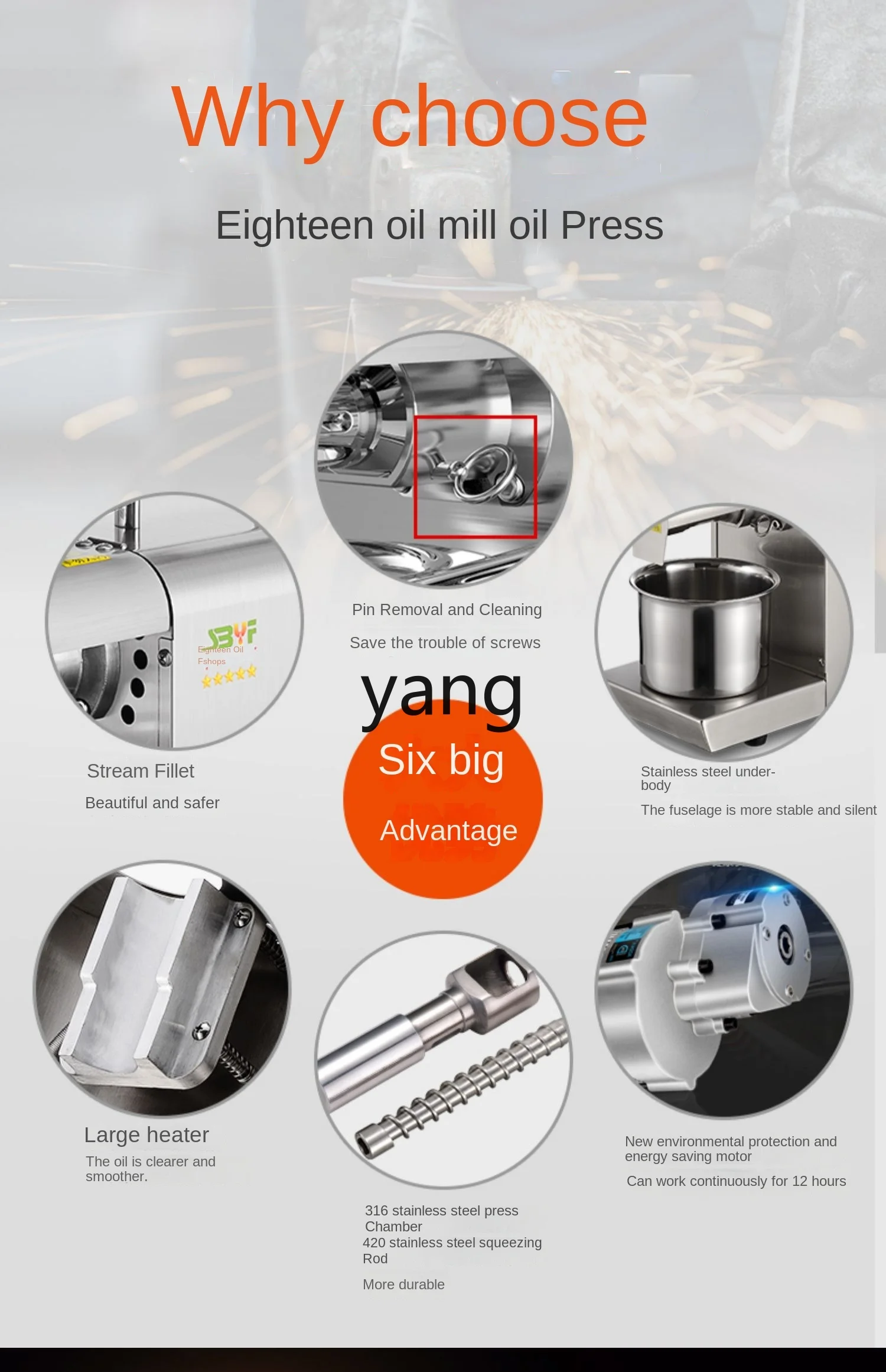 L'm'm Automatic Small Smart Commercial Household Hot and Cold Frying Machine Stainless Steel New Product