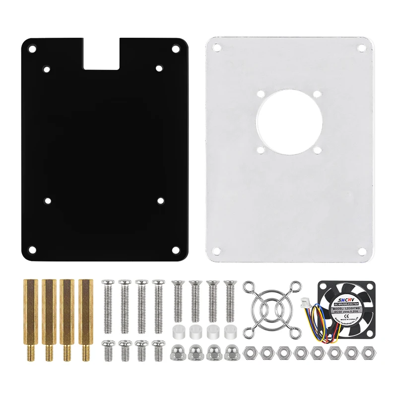 Raspberry Pi 5 Acrylic Case 1-5 Layer Transparent Enclosure PWN Cooling Fan Stac