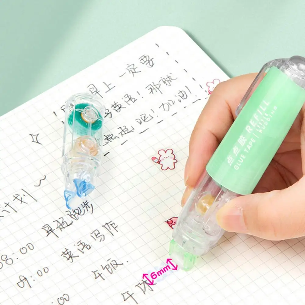 Glue Tape Roller Retractable Double Sided Tape Roller Scrapbooking Adhesive Dispenser DIY Strong Scrapbooking Accessories