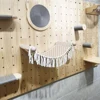 Cat Hammock Wall Mounted Shelf Qiang's Tassel Cat Hammock Cat Furniture for Sleeping, Playing, Climbing and Resting 3