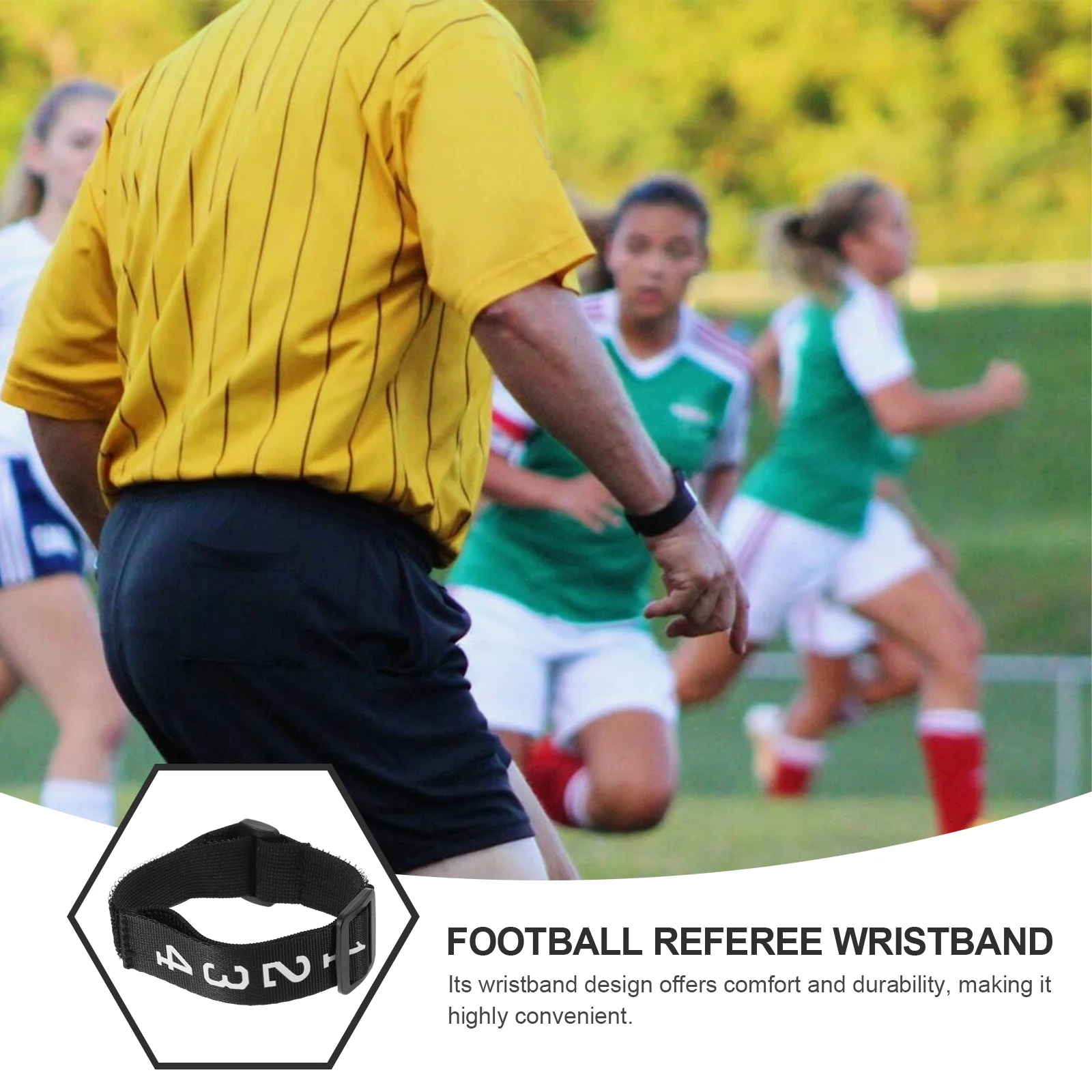 Football Wristbands Convenient Referee Gear Training Aids Accessories Plastic Numbered 4 Pcs