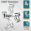 Gold mechanical arm universal faucet face wash basin splash proof extension connector can be rotated bathroom Fauce water nozzle 5