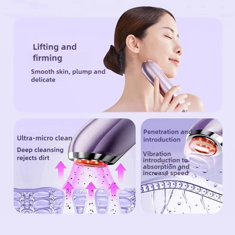 KONKA 6 in 1 EMS Face Lift Skin Tightening Machine LED Facial Neck Firming Massager Skin Care Tools