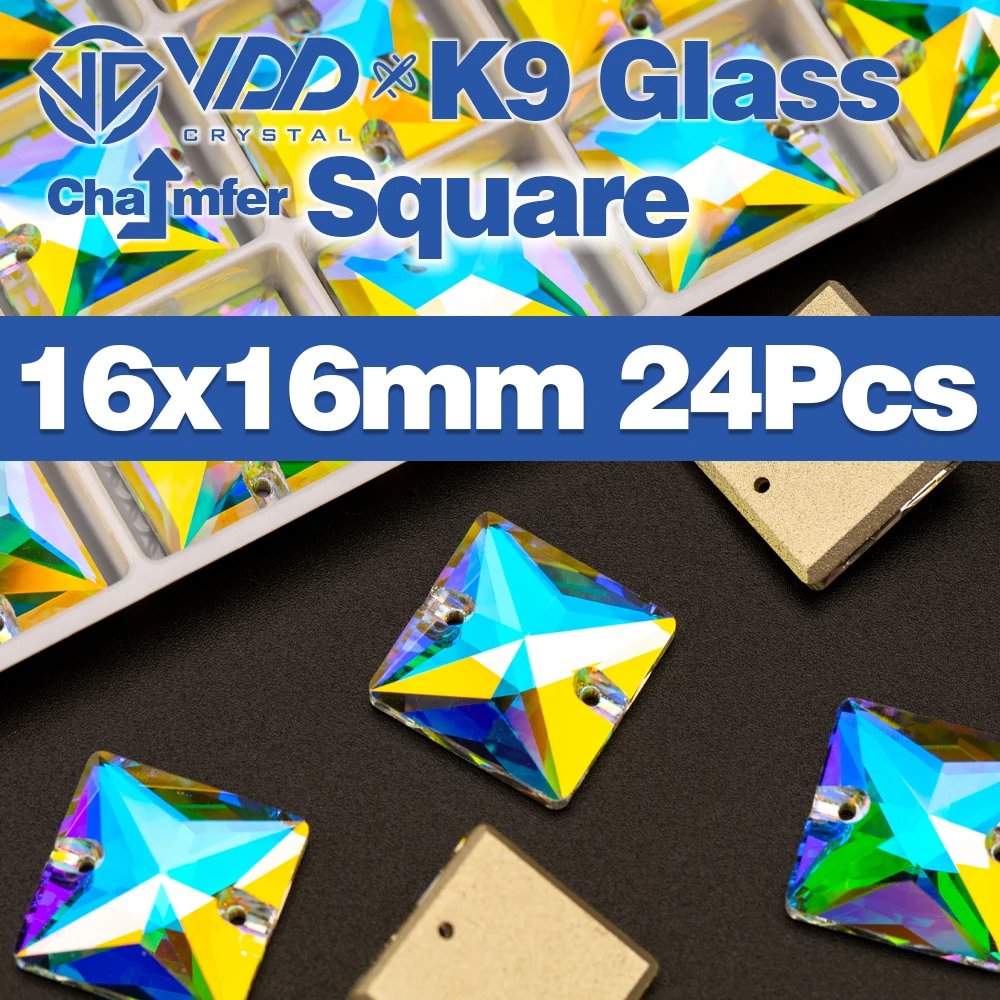 Premium K9 Glass Sew-On Rhinestones - Top Quality Crystal AB Flatback Stones for Clothing and Wedding Accessories