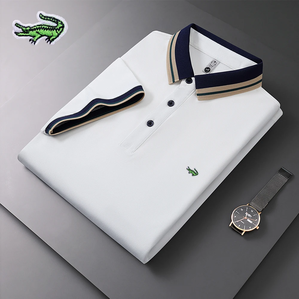 

2023New Embroidery CARTELO Men's High Quality Summer Polo Shirt Short Sleeve Top Business Casual Fashion Polo Shirt Clothing