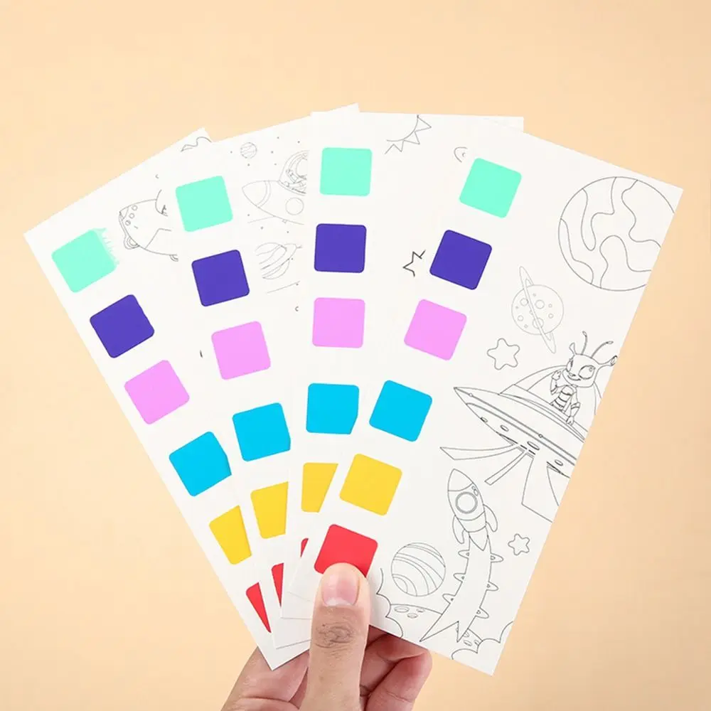 

Toys Gouache Art Kindergarten Blank Doodle Book Set Pocket Drawing Book Coloring Books With Paint and Brush Watercolor Paper
