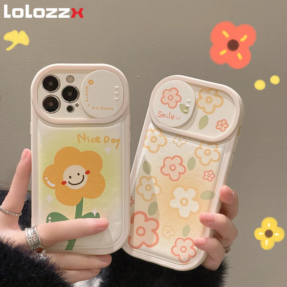 Cute Slide Camera Protection Phone Case For Iphone 11 12 13 14 Pro Max