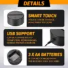 12 Pcs 3D Night LED Light Lamp Base 16 Colors Decorative Light Show Display Stand with Remote USB Cable for Acrylic Resin Glass 4