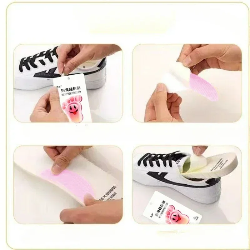 12/180Pcs Lemon Shoes Deodorant Sticker Fresh Smell Sneaker Aroma Insole Sterilization Sticker Peach Aromatic Antibacterial