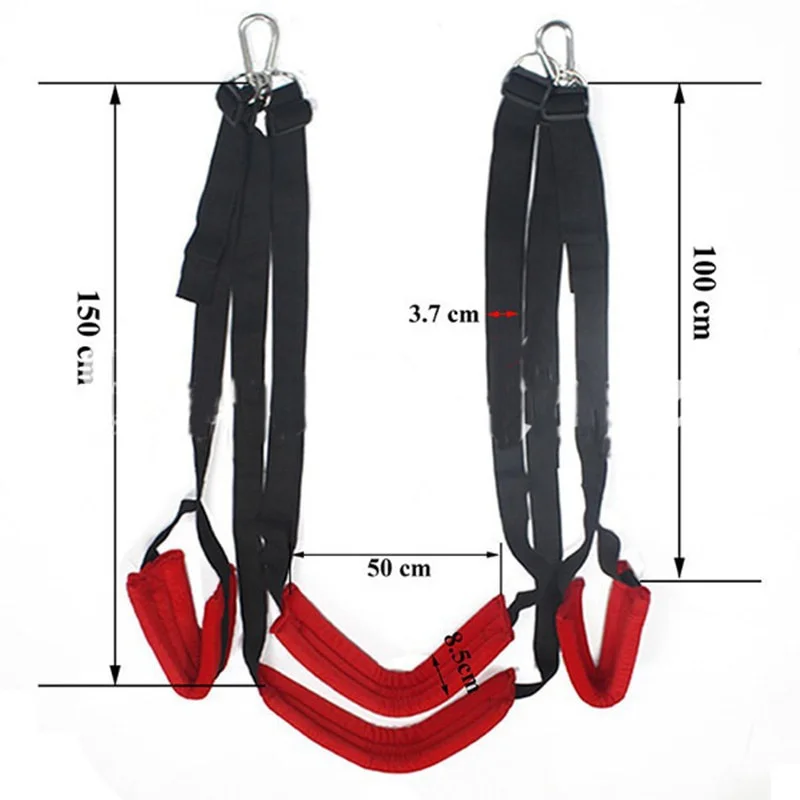 HESEKS Sex nylon swing BDSM Ankle Cuff Slave Soft Sex Furniture Fetish Bandage Swing Erotic Toys furniture sex shop 18