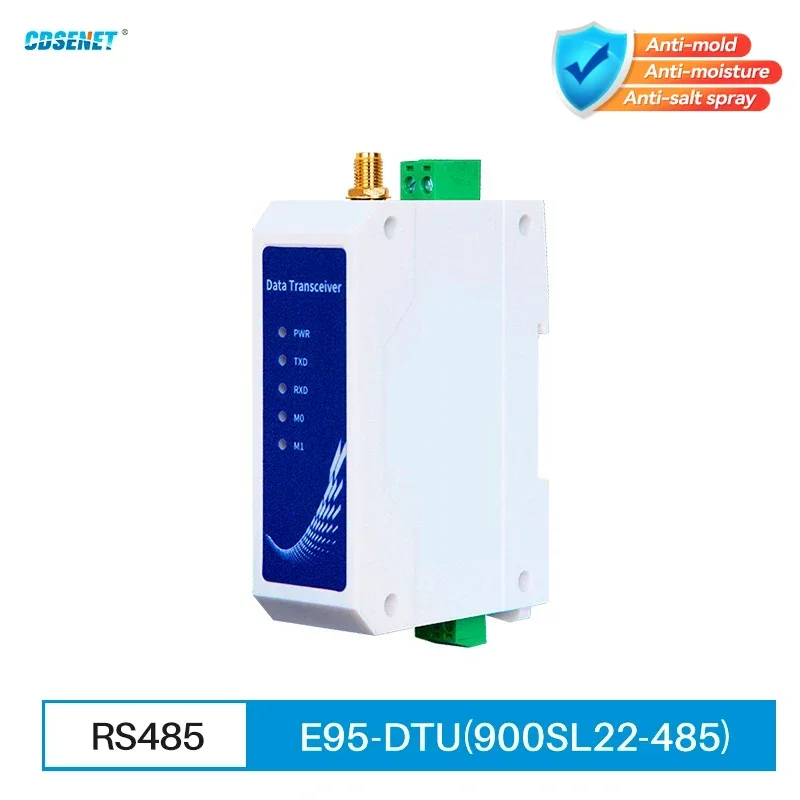 868MHz 915MHz SX1268 Lora Wireless Data Transmission Station CDSENET E95-DTU(900SL22-485) RS485 22dbm 5KM Modbus Relay Network wireless module