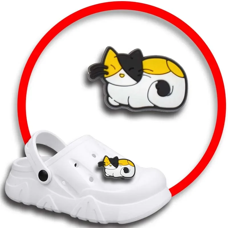 

Упаковка булавок для Crocs, шармы, аксессуары для обуви, милая кошка, украшение для джинсов, Женская застежка, Детские сувениры, мужские значки, подарок для мальчика и девочки