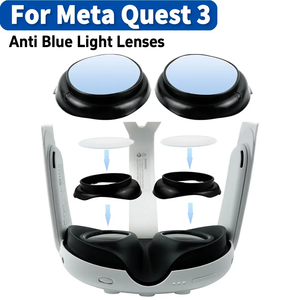 No Myopia Anti-Blue Light VR Lens Protection Frame for Enhanced Eye Comfort