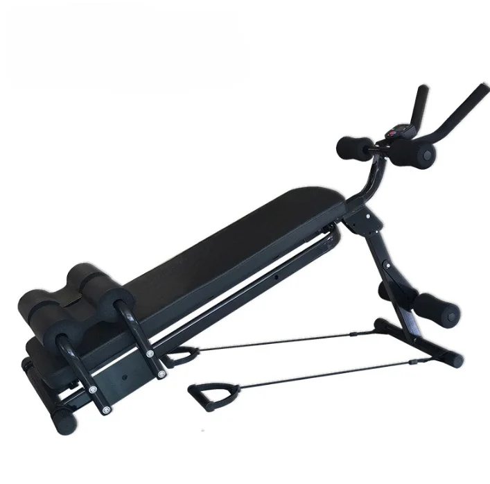 Commercial-Quality Multifunctional Ab Coaster Adjustable Sit-Up Bench Fine Form Abdominal Training Strength Training Exercises