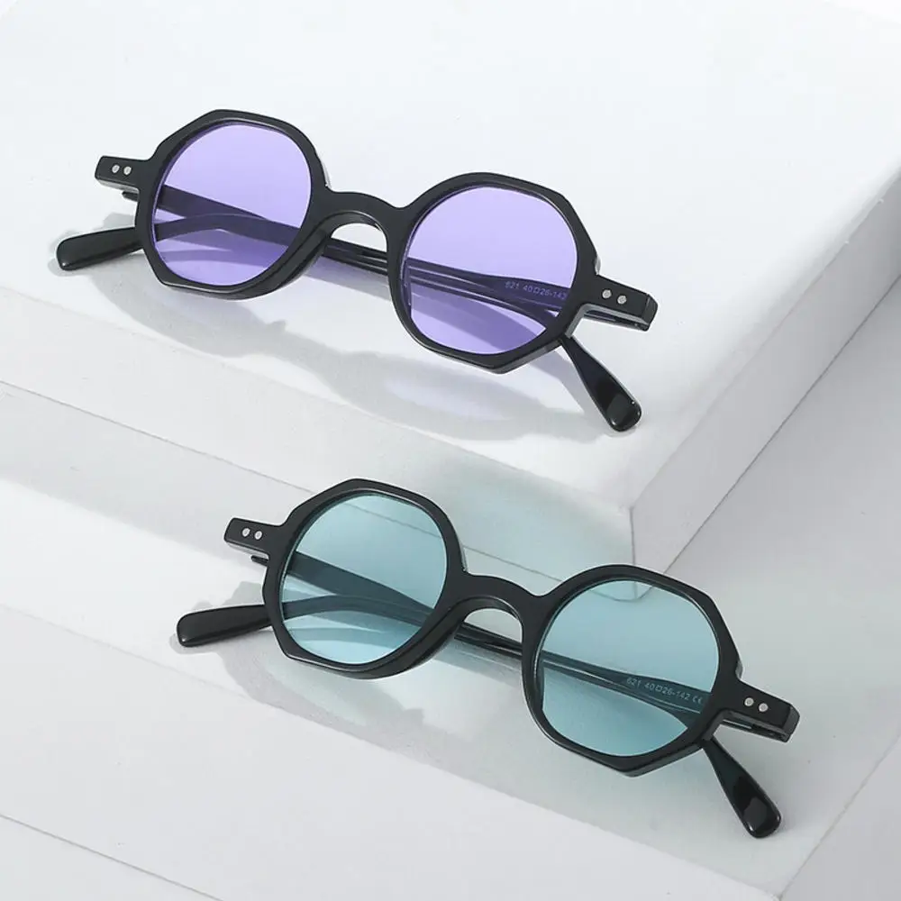 Vintage Sunglasses Classic Vintage Sunglasses Polygonal Small Frame Glasses Women Men Shades Sun Glasses Retro Style Leopard UV400 Eyewear