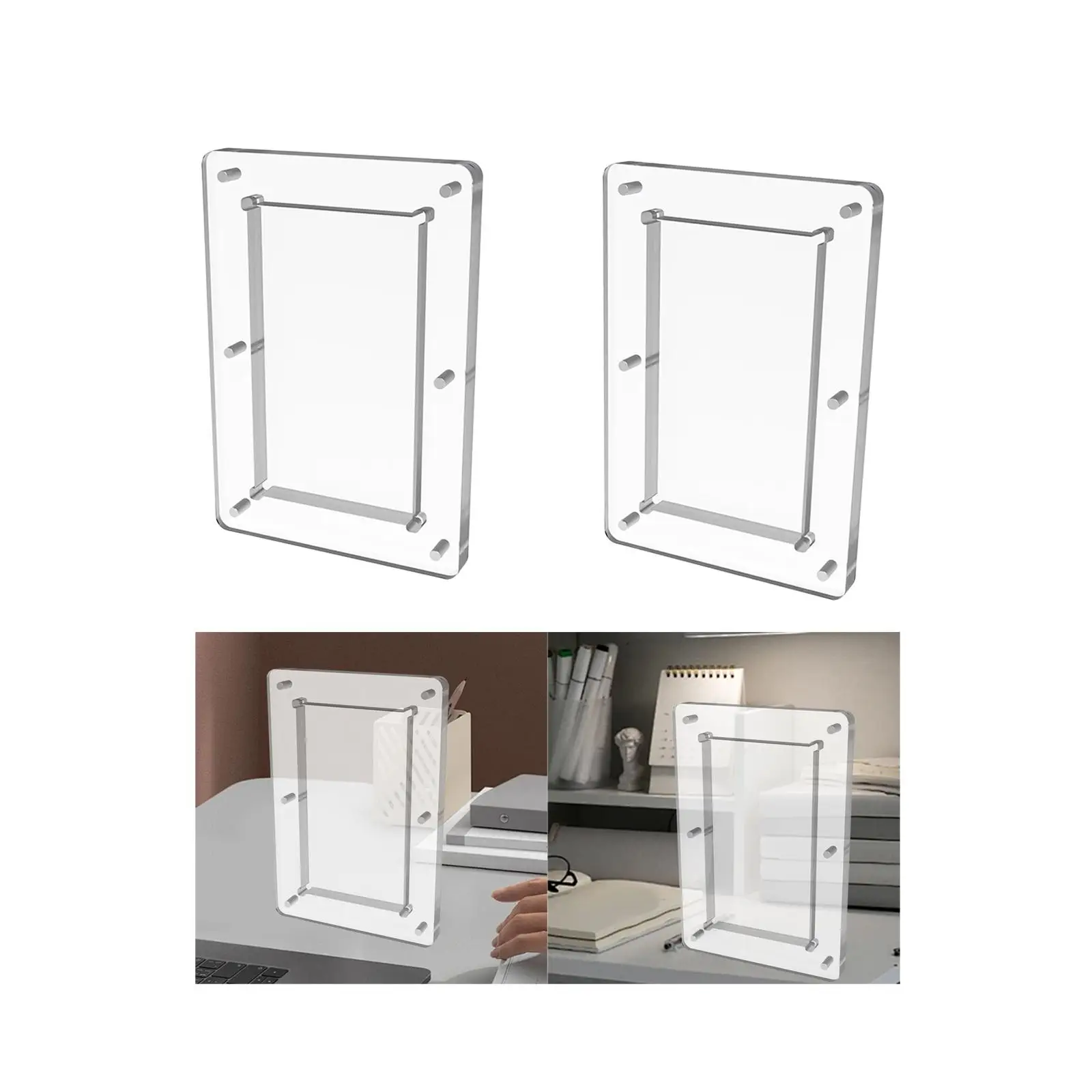 트레이딩 카드홀더 두꺼운 소재 어린이 성인용, 튼튼한 하드 아크릴 카드 보호대, 야구 카드 게임 카드 사진 카드