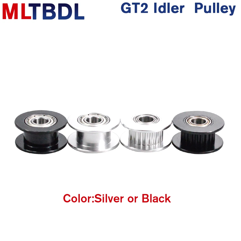GT2 Idler Pulley 20Teeth 16tooth synchronous Wheel Bore3/4/5mm with Bearing 2GT Timing belt Width 6/10mm Parts For 3D Printers 3D Printer Accessories Timing Belt Pulley Fixed Pulley Timing Pulley Belt Pulley