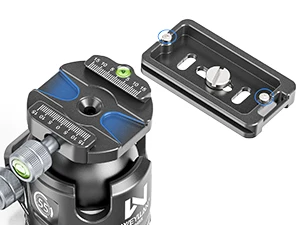 KH55 55mm Low Profile Ball Head Closed-Body Heavy Duty Tripod Head With Mlok Arc
