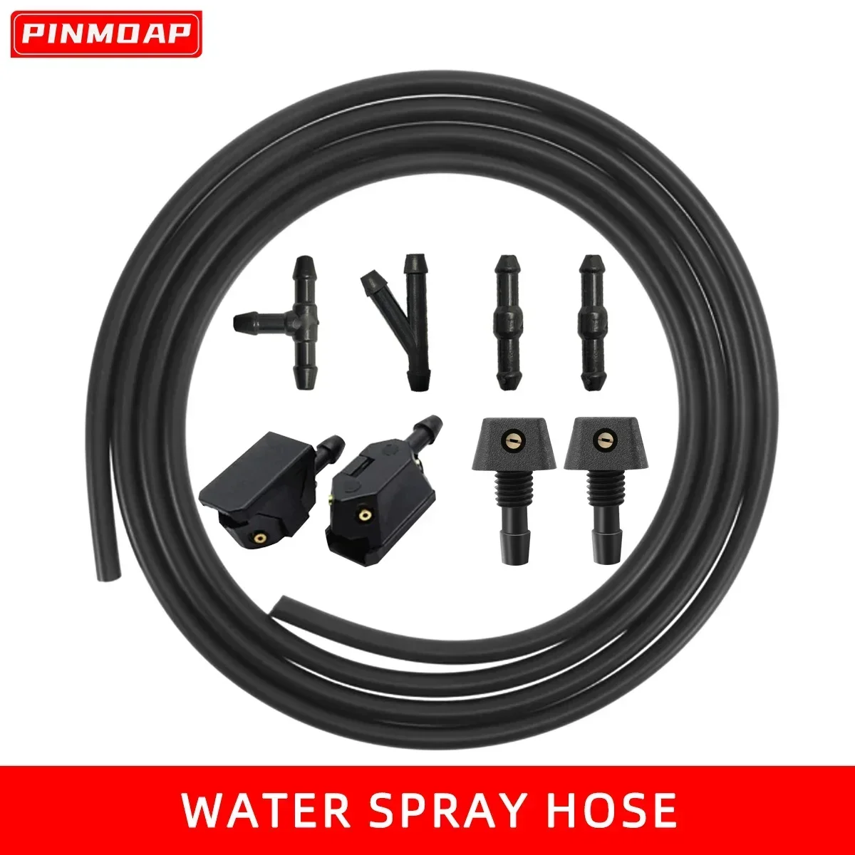 1/2/3/4m Universal Windshield Washer Nozzle Hose Tube Pipe Connector T Y Straight for Front Window Headlight Pump Car Parts