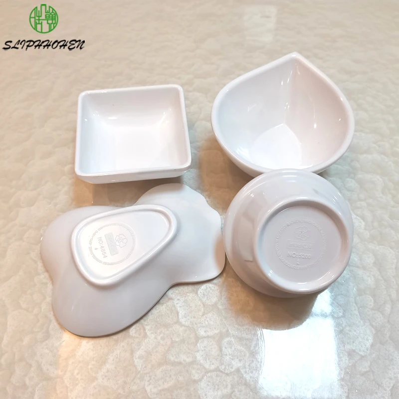 Salmon Naked Mustard Sauce Dish Fashion Restaurant Melamine Imitation Porcelain White Dinnerware Dinner Plate