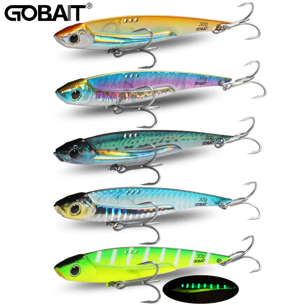 VIB Köder Kit 20g 25g 30g Metall Jig Spinner Sinking Blade Vibetion Super Drillinge Pesca Angelgerät Box Löffel Köder Set