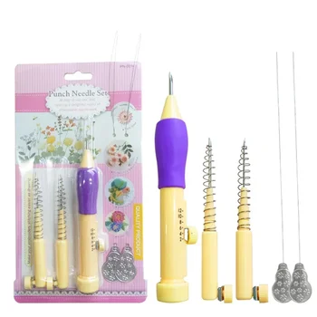 Embroidery Stamping Pen Home Performance Plastic Poke Silica Gel Tool Traditional Weaving Wool Convenience Craft Easy 1