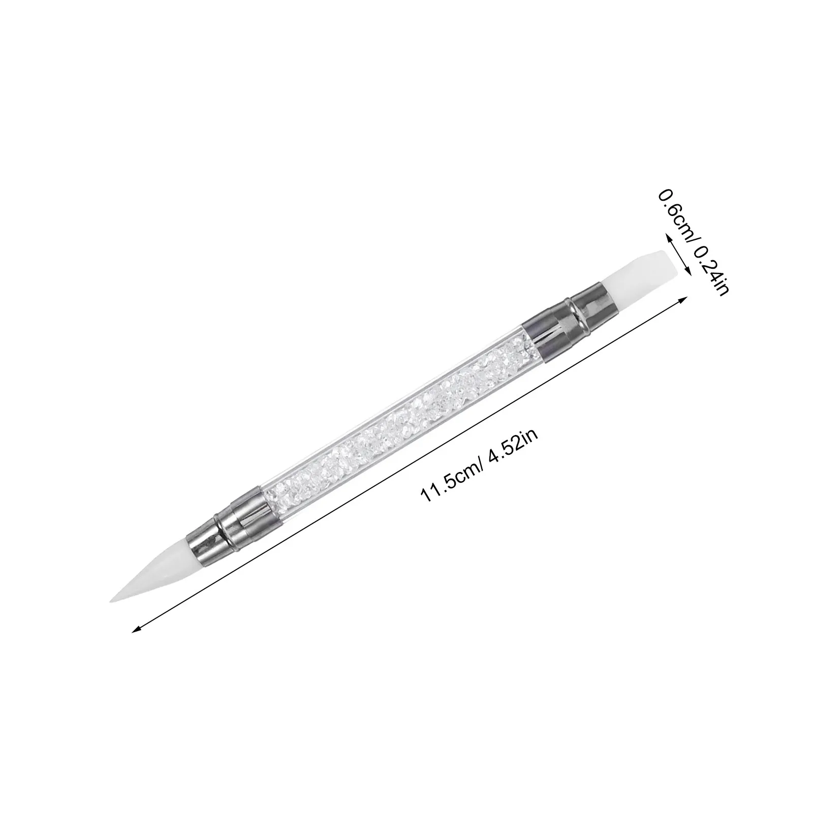 10종 네일아트 펜 실리콘 듀얼팁 디자인, 미러 파우더 도포, 정밀 조각 및 도트링 DIY 매니큐어 세트