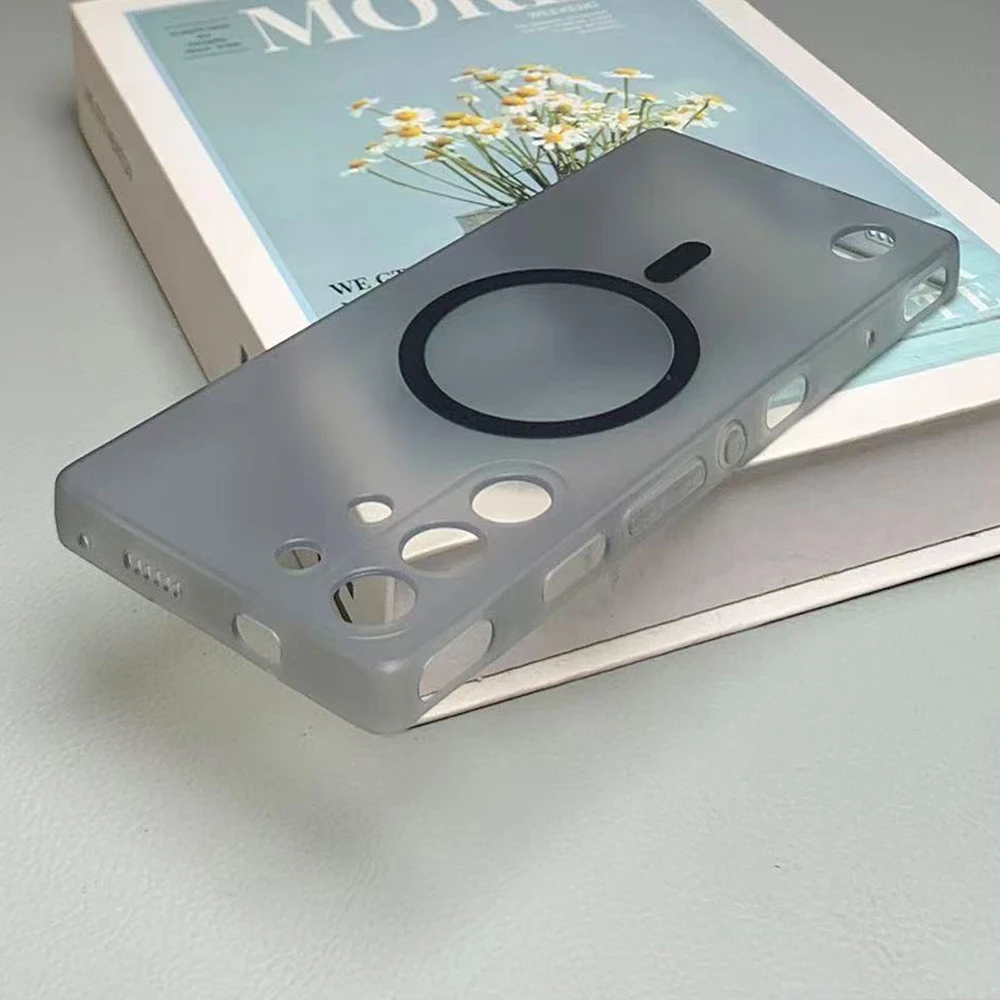 MagSafe Magnetic Wireless TPU Matte Back Phone Case