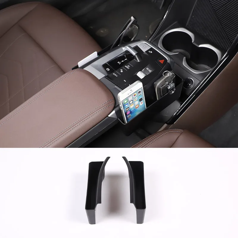 DIYUCAR Voor B-M-W X1 IX1 U11 2023-2024 Auto Centrale Console Opbergdoos Organizer Lade Telefoon Opbergrek Interieur Accessoires