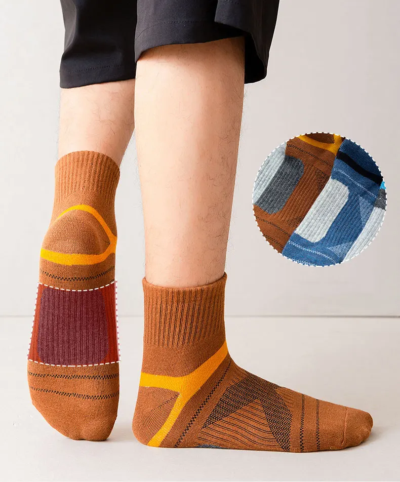 3 Pairs High Quality Men Cotton Black Sports Socks Casual Soft Running Summer Absorb Sweat Breathable Male Sock Sokken_voghion.com