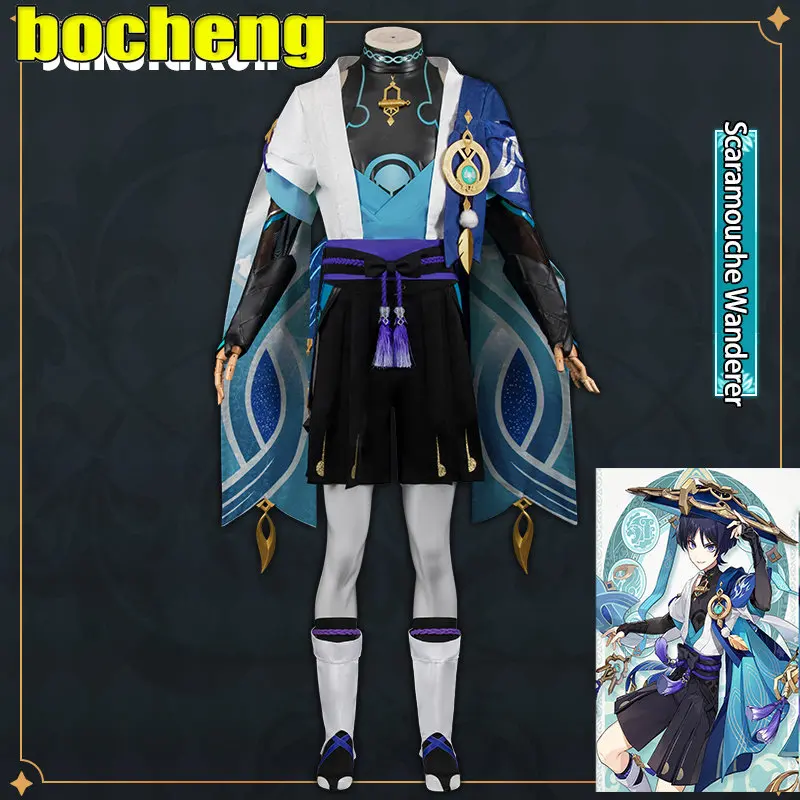 

Scaramouche Wanderer Cosplay Costume Genshin Impact New Role Costume Suit in stock