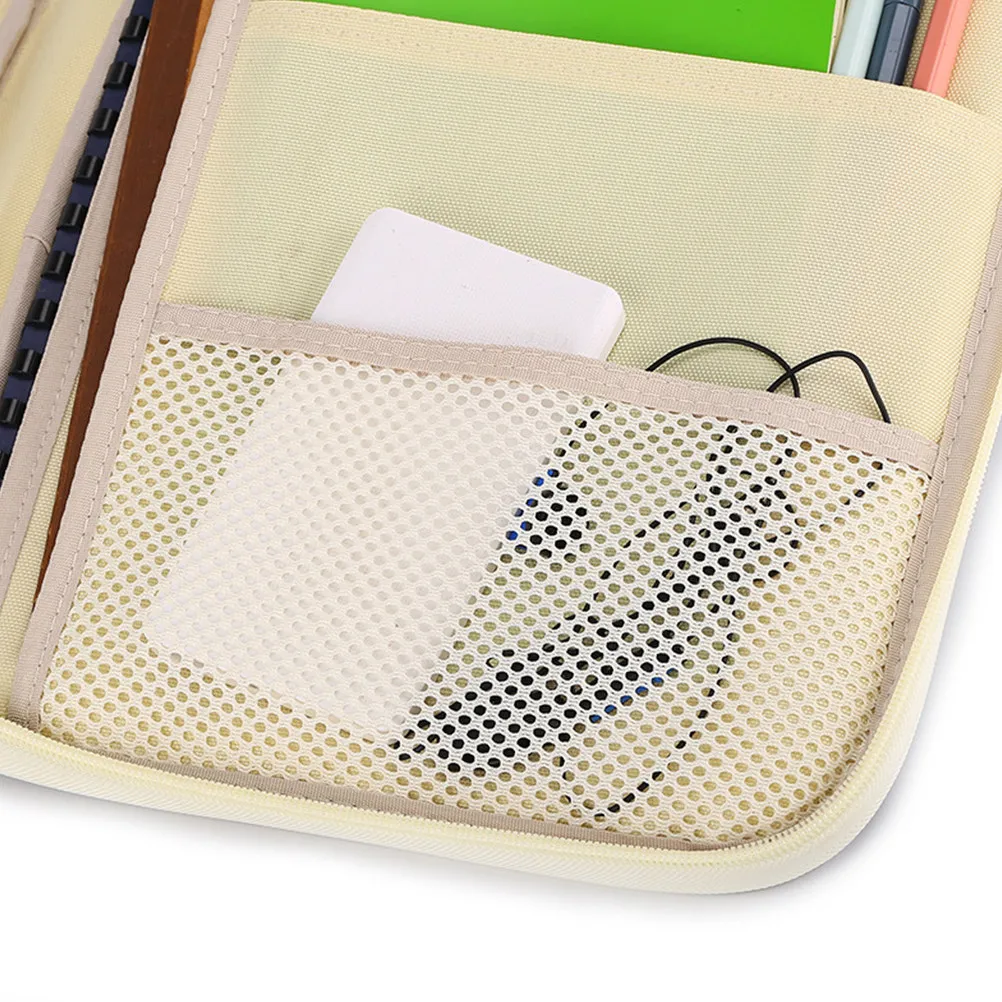 A4 문서 가방 휴대용 네이비 다기능 폴더 비즈니스 여행용 정리함 서류 가방 보관 케이스 A4 문서 가방