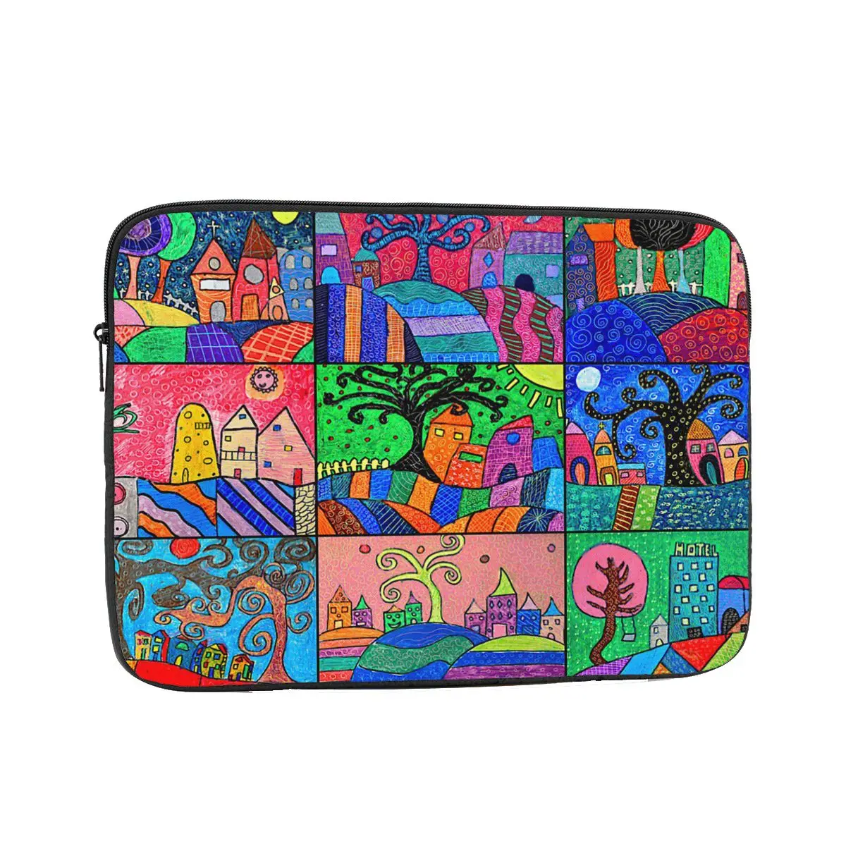 Laptop Bag Sleeve Rural Color City 12 13 15 17 Inch Notebook Bag Case For Macbook Air Pro Karla Gerard Tablet Shockproof Case
