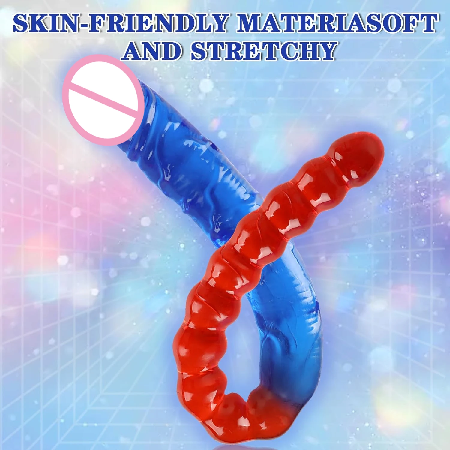 Realistic Double Head Dildo for Adult Women Lesbian Vagina G Spot Stimulator Men Anal Stimulator Long Jelly Dildo Penis Sex Toys