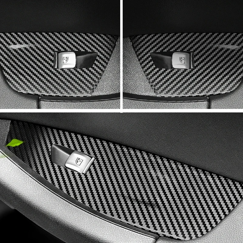 DIYUCAR ABS koolstofvezel auto interieur deurbekleding bekleding