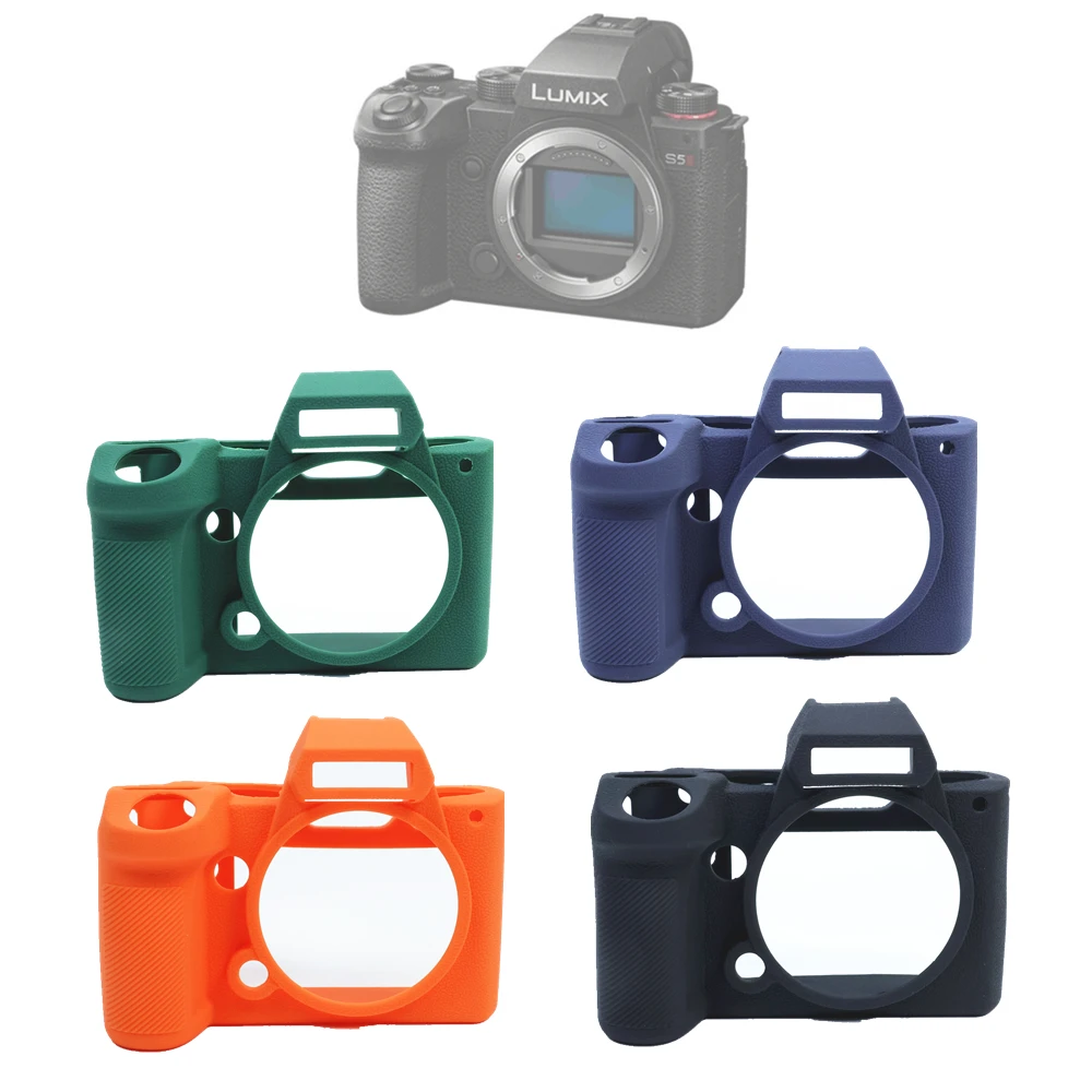 S5Ii Custodia In Silicone Base Cover In Gomma Per Fotocamera Panasonic Lumix Dc-S5 Ii Dc-S5M2 S5 Mark Ii
