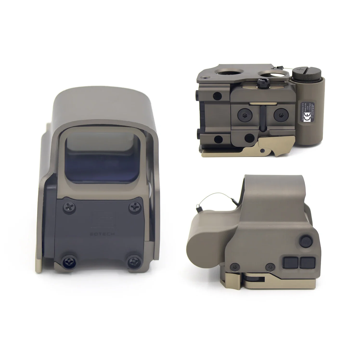 558 Red Dot G33 3X Magnifier Airsoft with Switch to Side Quick Detachable QD Mount Hunting Sight Fast Aiming Precise Shooting