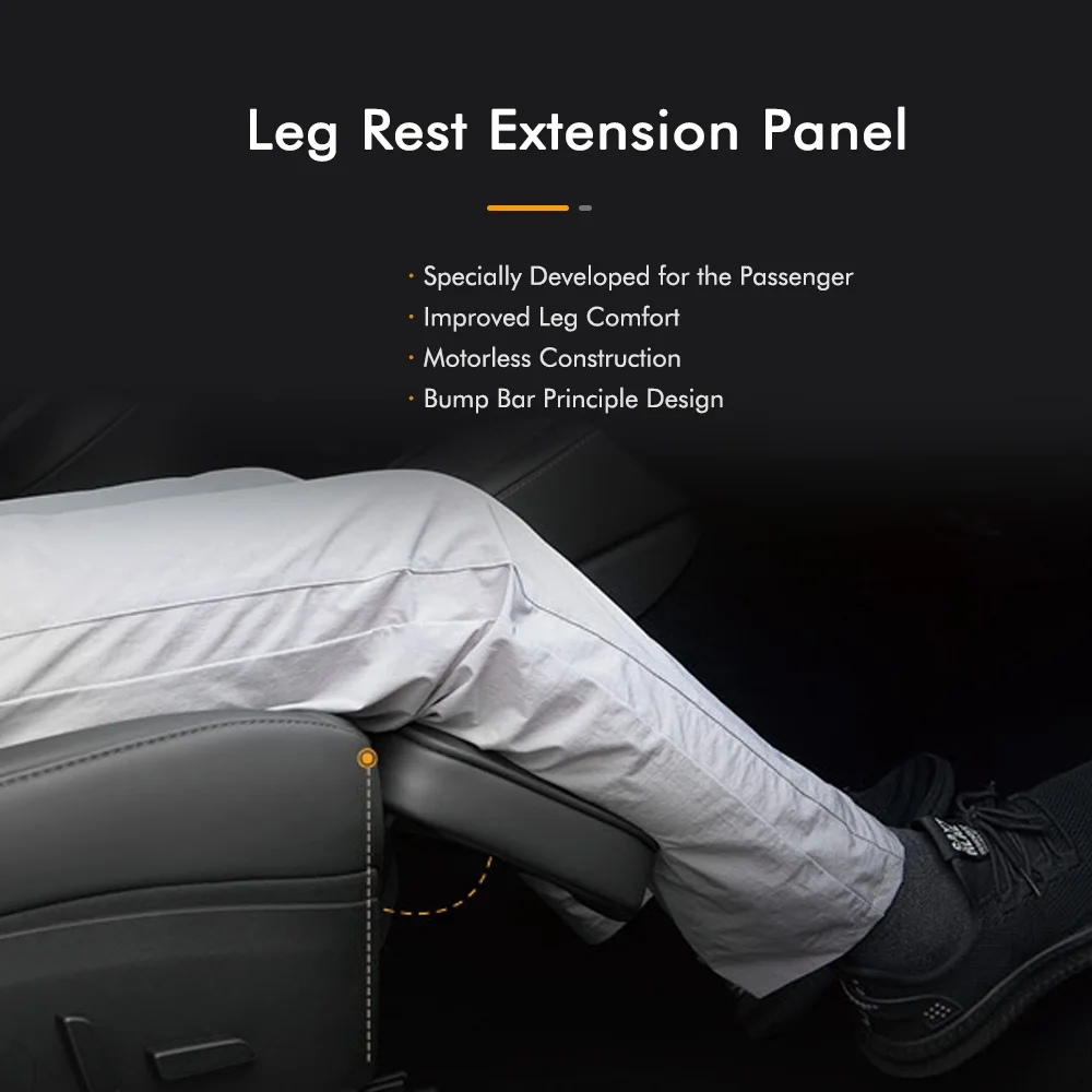 Coussin Extension Siège Voiture - Support Jambes Cuir Confortable, Soulagement Fatigue Conduite Longue