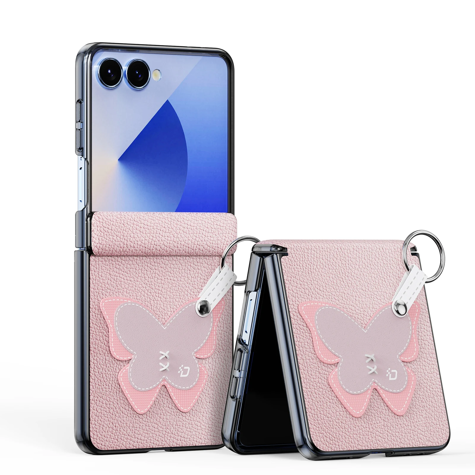 DUX DUCIS Ultra-Thin Leather Flip Case with Shockproof Full-Body Protection & Lanyard Design