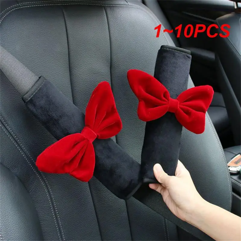 

1~10PCS Car Ornaments Stickers Auto Central Control Screen Cute Creative Interior Decoration Bow Stylish Woman Sticker Car