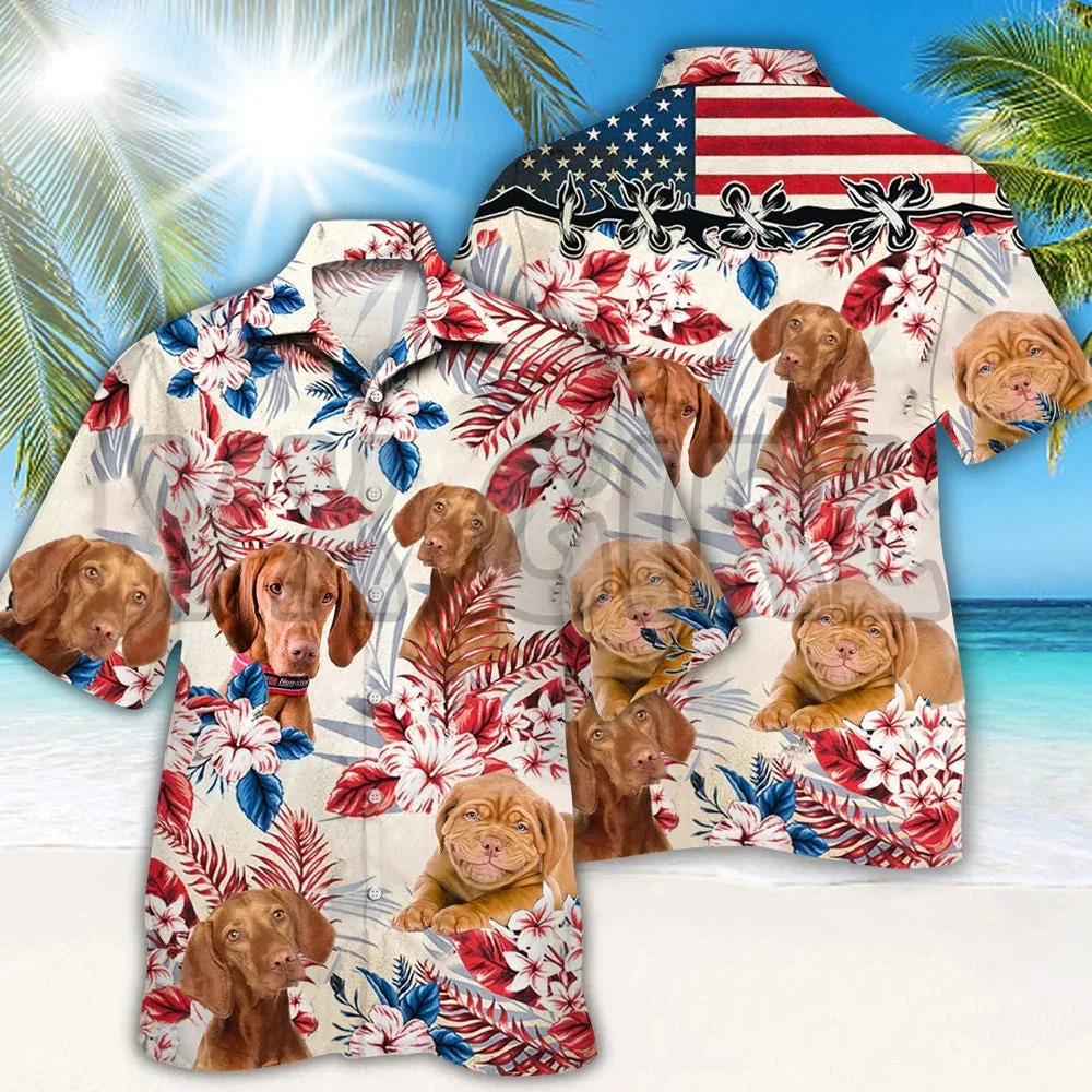 DeusExMachinaTシャツ WILDCAT OG バリ島チャングー発 送込み Vizsla Hawaiian Shirt 3D All Over Printed Hawaiian Shirt