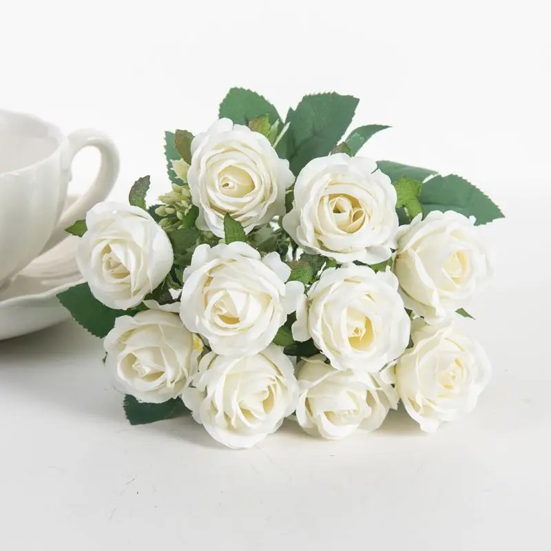 Vibrant Begonia Artificial Flower Bouquet for Stunning Indoor and Outdoor Decoration