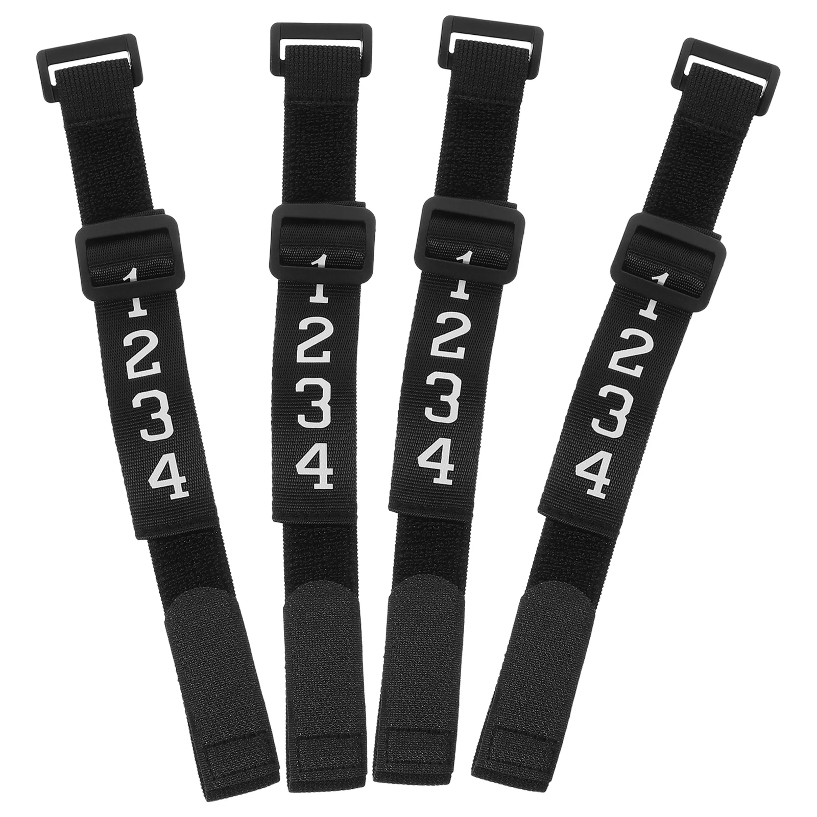 Football Wristbands Convenient Referee Gear Training Aids Accessories Plastic Numbered 4 Pcs