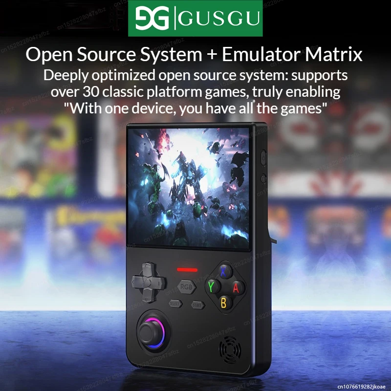 New GUSGU H7 Handheld Game Console 4.5 Inch IPS Video Portable Gaming Player Linux System Play 4000mAh Long Standby - 4