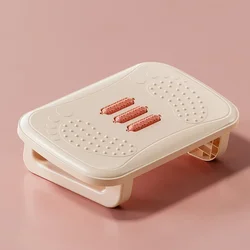 Ergonomic Portable Foot Rest with Massage Rollers for Home Office - Fast Shipping (Khaki Orange)