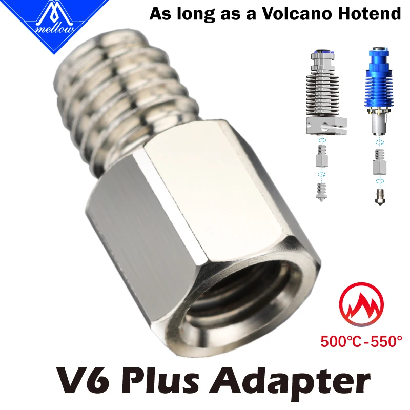 Adaptador v6 Plus Suave para Aumentar o Fluxo de Impressão 3d de Alta Velocidade Rapid Hot End Bicos Cht Adaptar-se a v6