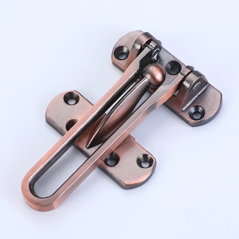 Door latch anti-theft buckle door buckle door bolt lock hasp anti-lock household thickening mute anti-rust