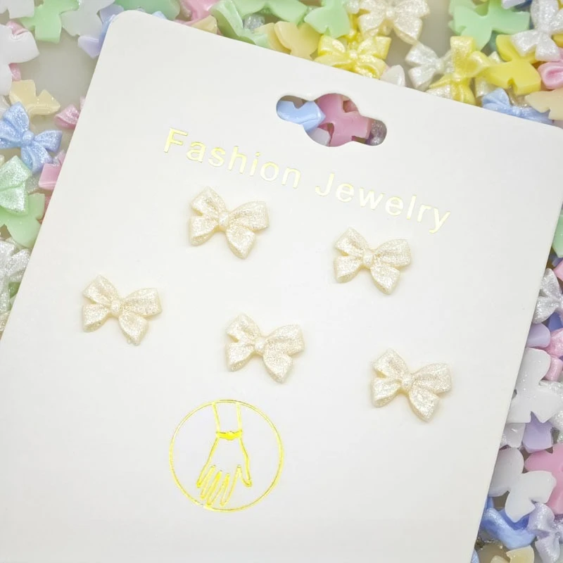 30/50/100Pcs, 8*11mm, 인어, 나비 넥타이, 고급 스파클, 나비 넥타이, 네일 액세서리, DIY, 네일 액세서리, 휴대폰 케이스 액세서리
