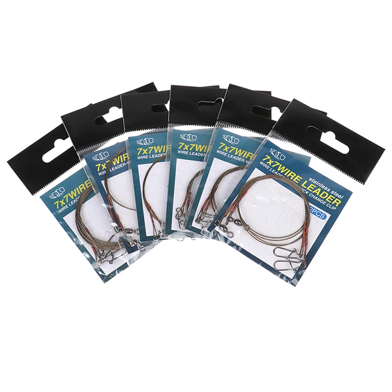 Fishing Line Fishing Tackle Fishing Leashes 1 Pack Steel Fishing Line Wire Line Leader Fishing Leash Anti-winding Titanium Wire Anti-bite Accessories