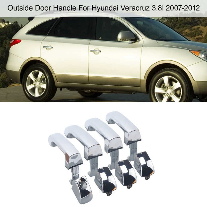 Car-Outside-Door-Handle-Chrome-For-Hyundai-Veracruz-3-8L-2007-2012 ...